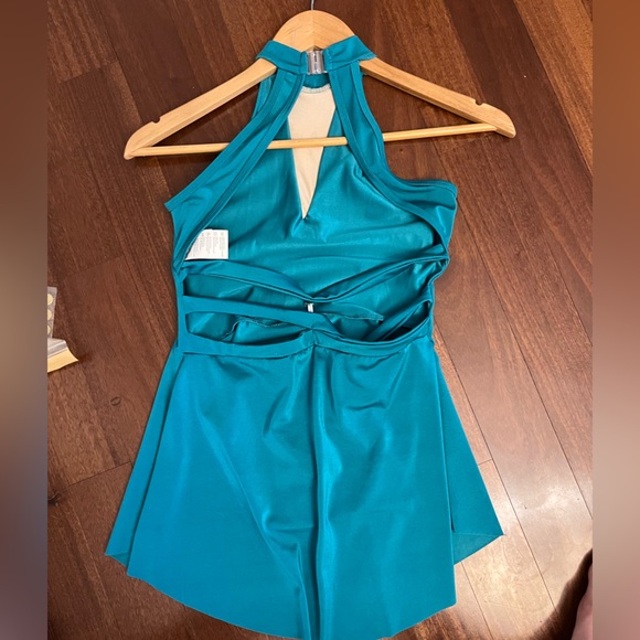 Dance costume - lyrical/contemp, Childs large, Layla, green - Picture 2 of 2